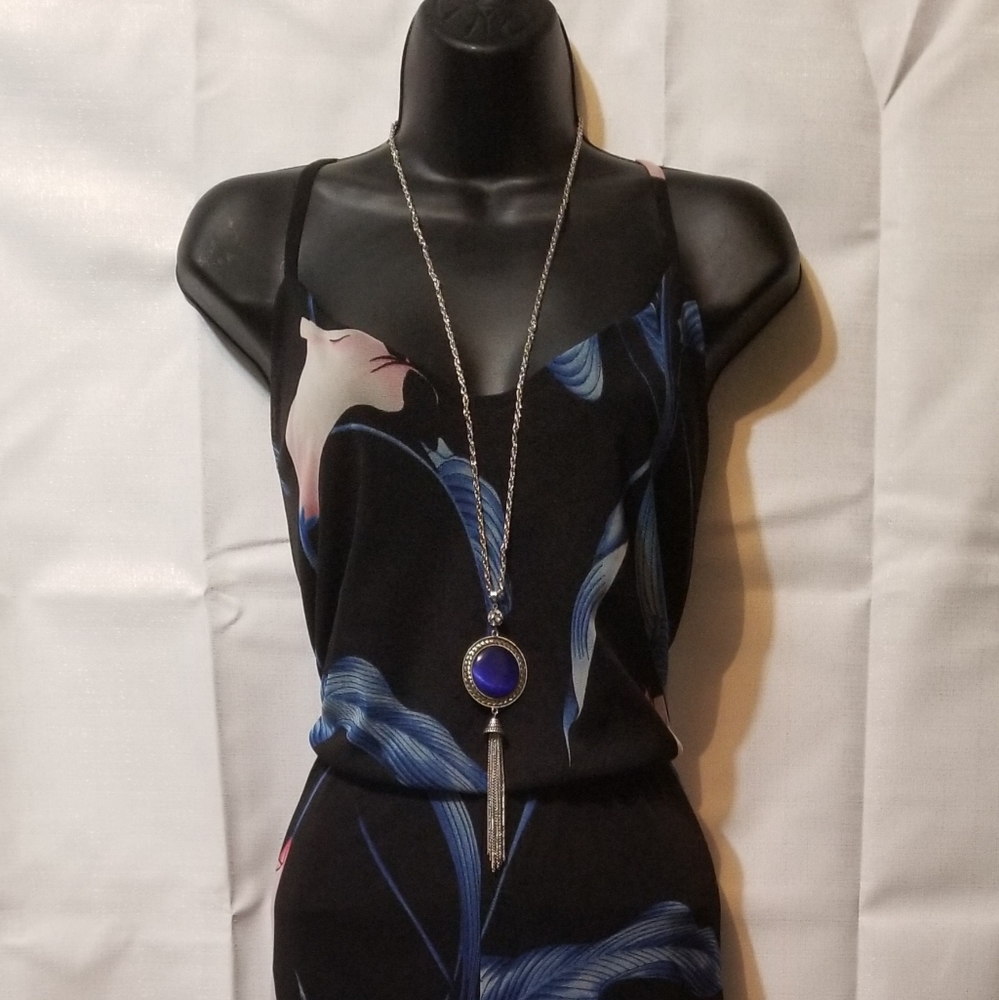 Ladies Romper Pants/Necklace